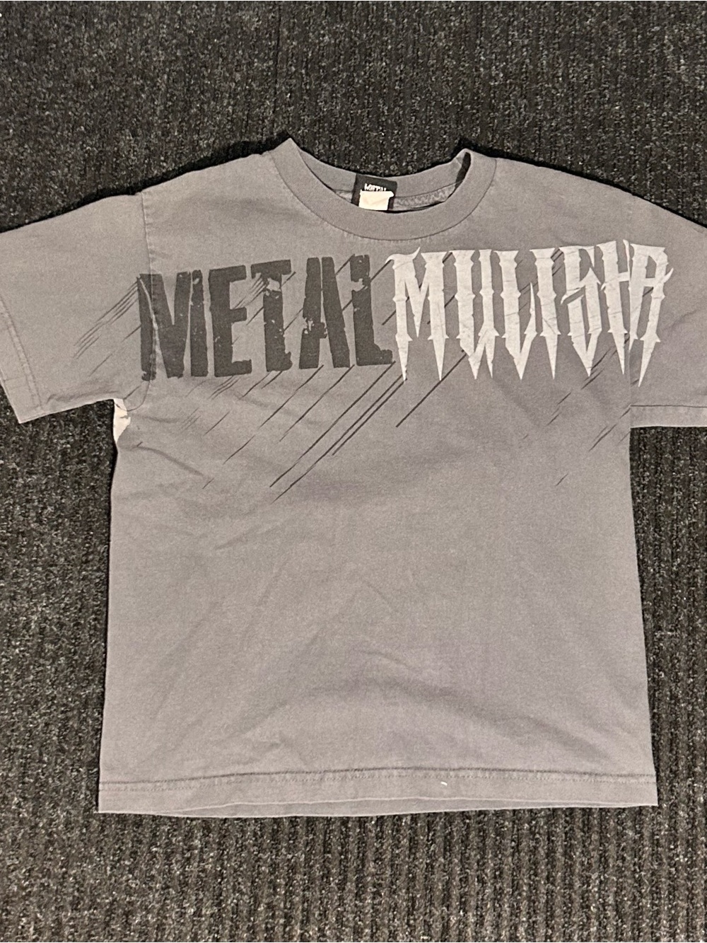 Metal Mulisha Gray and White Logo Tee